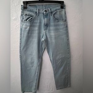 Light wash denim jeans
